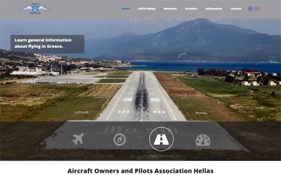 The greek non-profit organization of AOPA Hellas trust oceancube for the development of its website